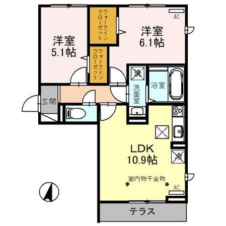 ルクレールの物件間取画像